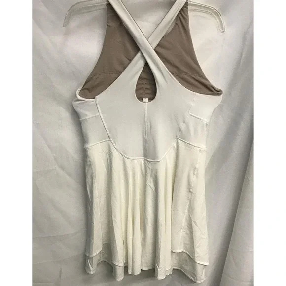 Lululemon Court Rival High-Neck Dress Women 4 White Excellent Tennis Golf Active - Picture 6 of 9